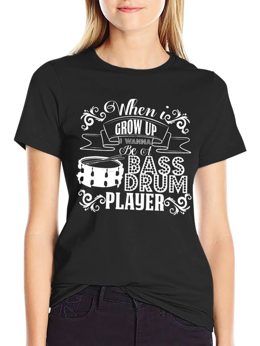 Bass Drum Player Graphic Tee - When I Grow Up product image 5