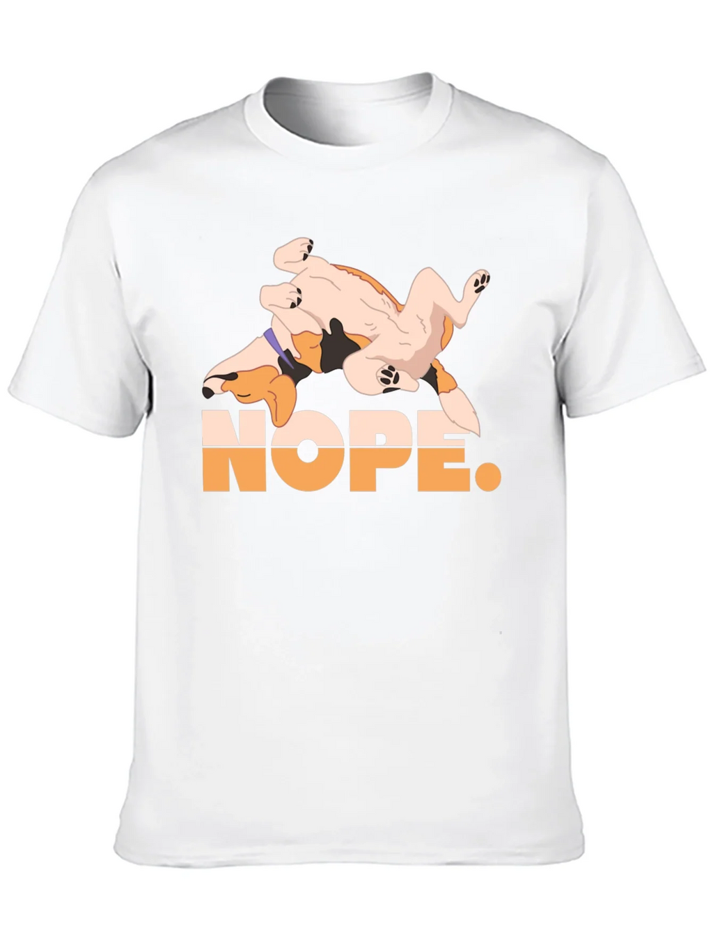 Nope. Dog Graphic Black T-Shirt product image 12