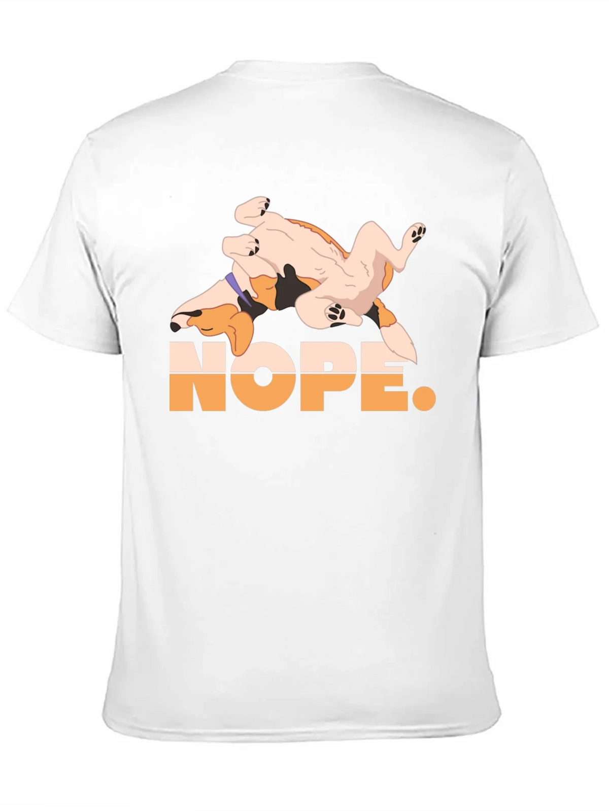 Nope. Dog Graphic Black T-Shirt product image 2