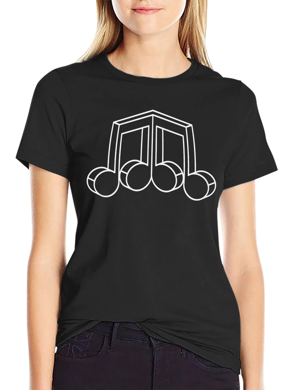 Abstract Music Note Graphic T-Shirt product image 5