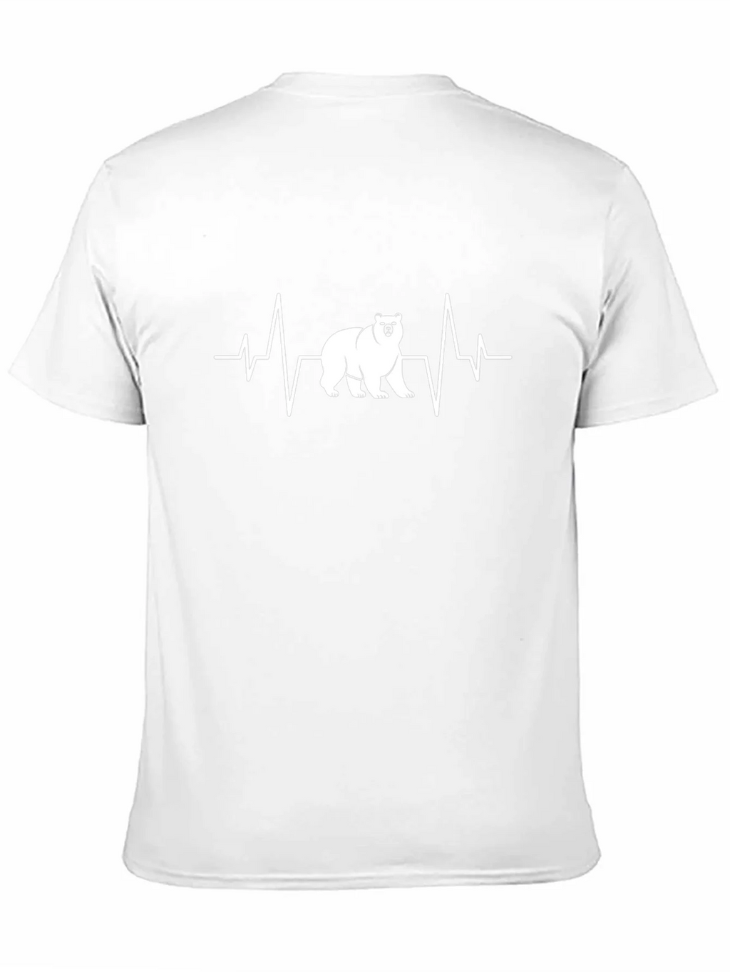 Bear Heartbeat T-Shirt - Black Crew Neck Tee product image 1