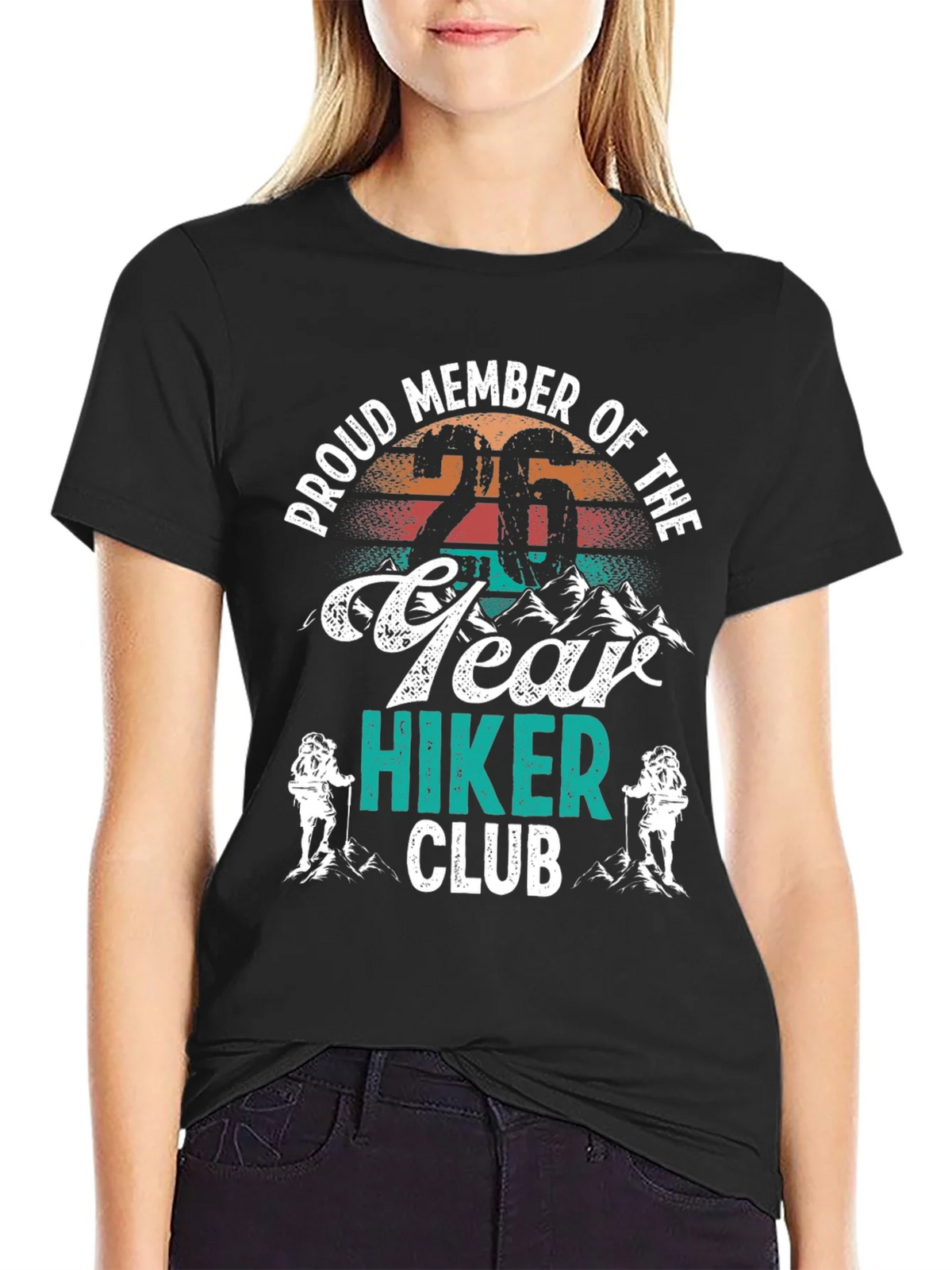 Proud Member 26 Year Hiker Club Graphic Tee product image 5