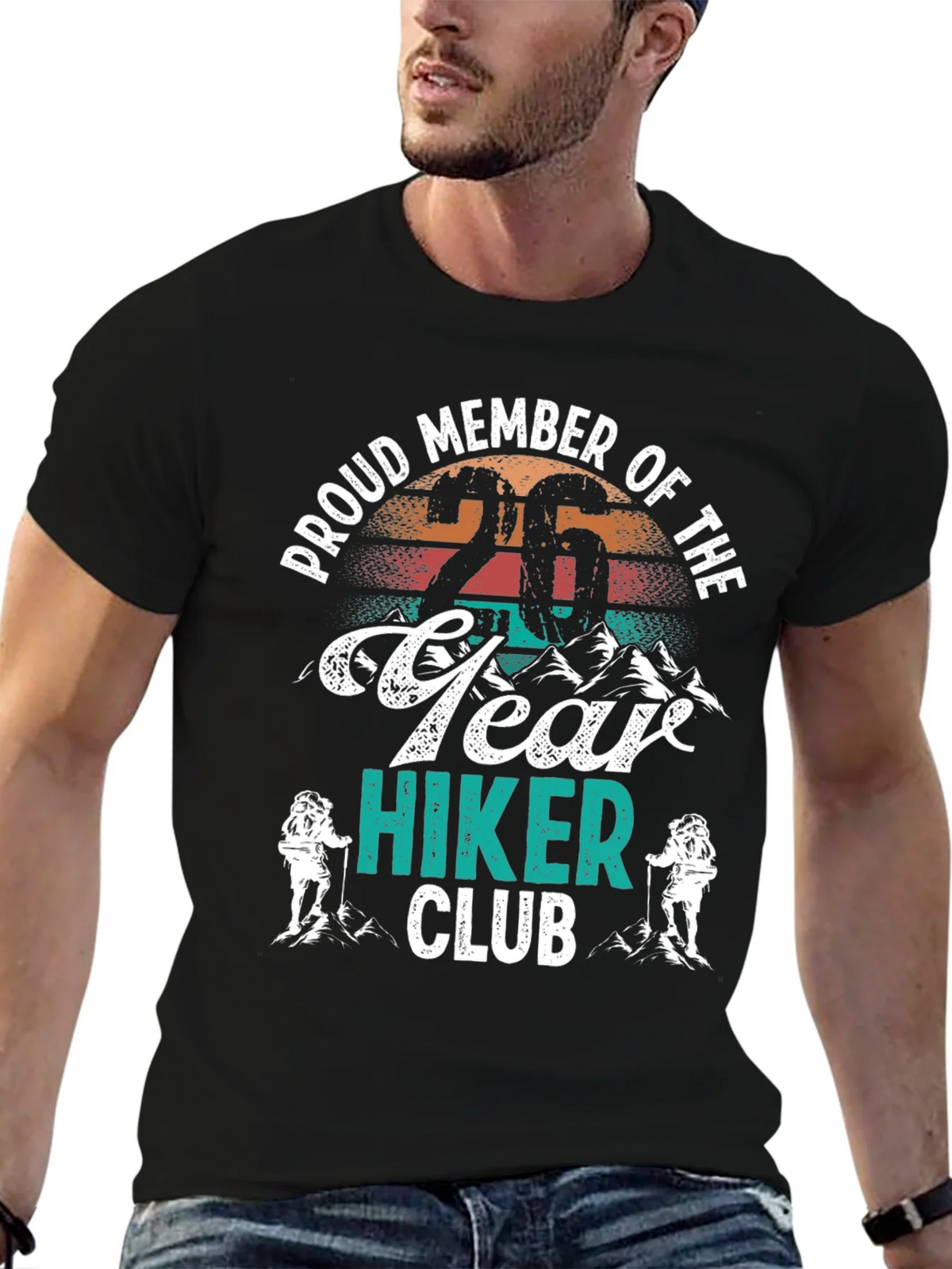Proud Member 26 Year Hiker Club Graphic Tee product image 9