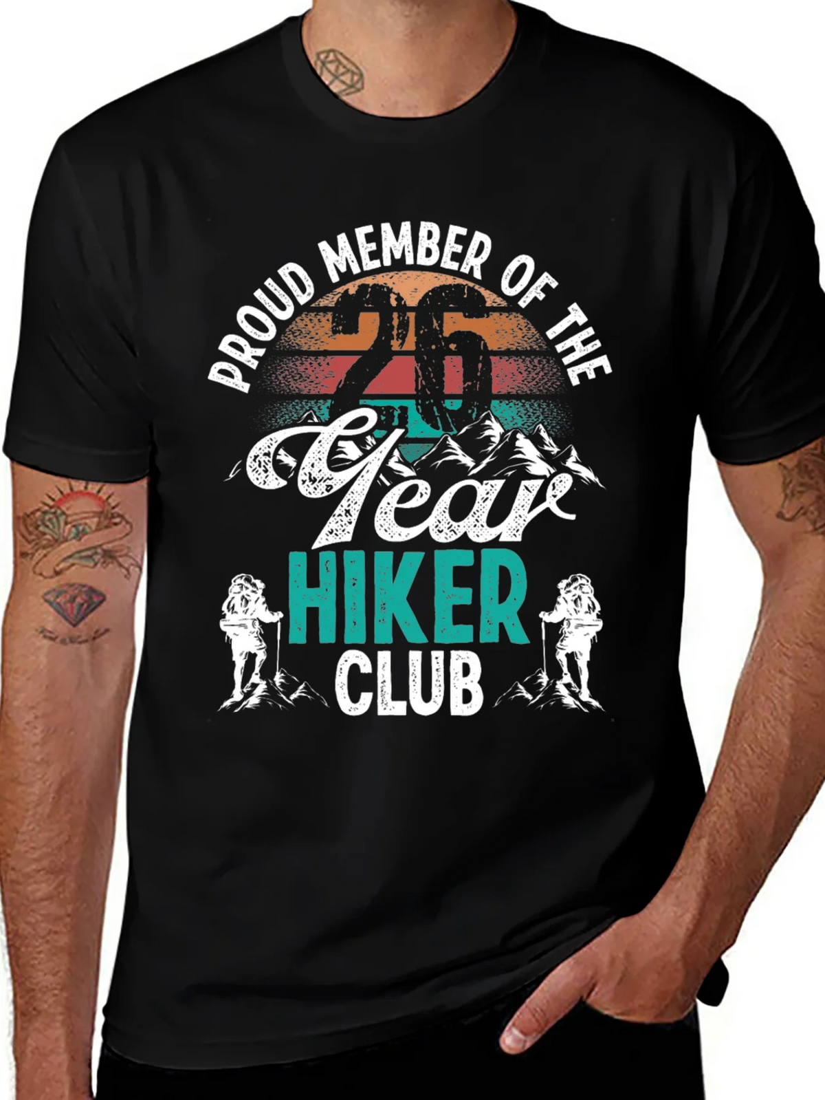 Proud Member 26 Year Hiker Club Graphic Tee product image 1