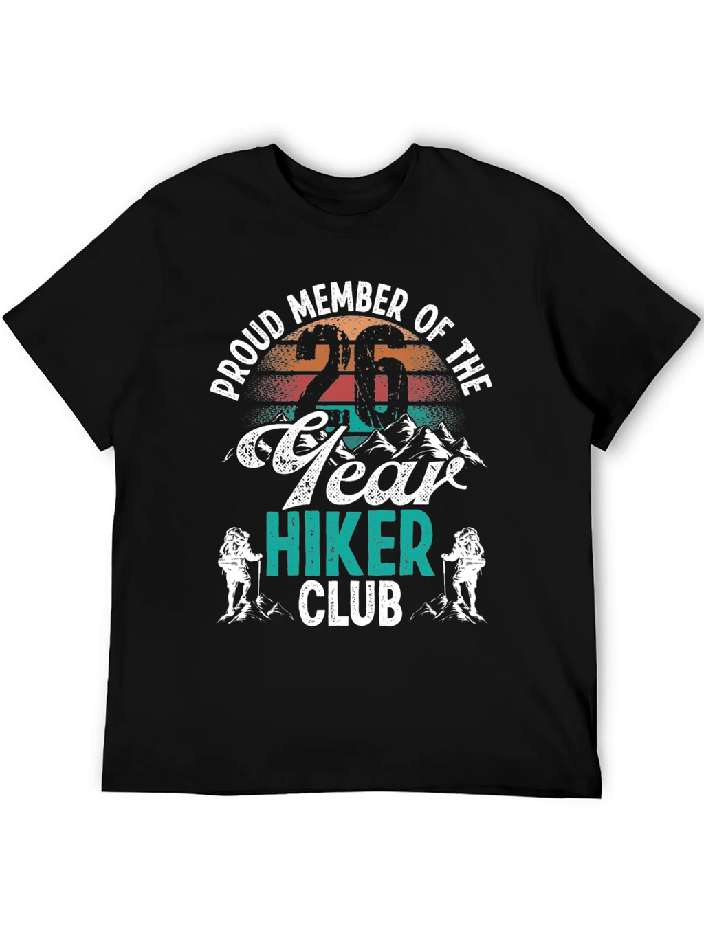 Proud Member 26 Year Hiker Club Graphic Tee product image 8