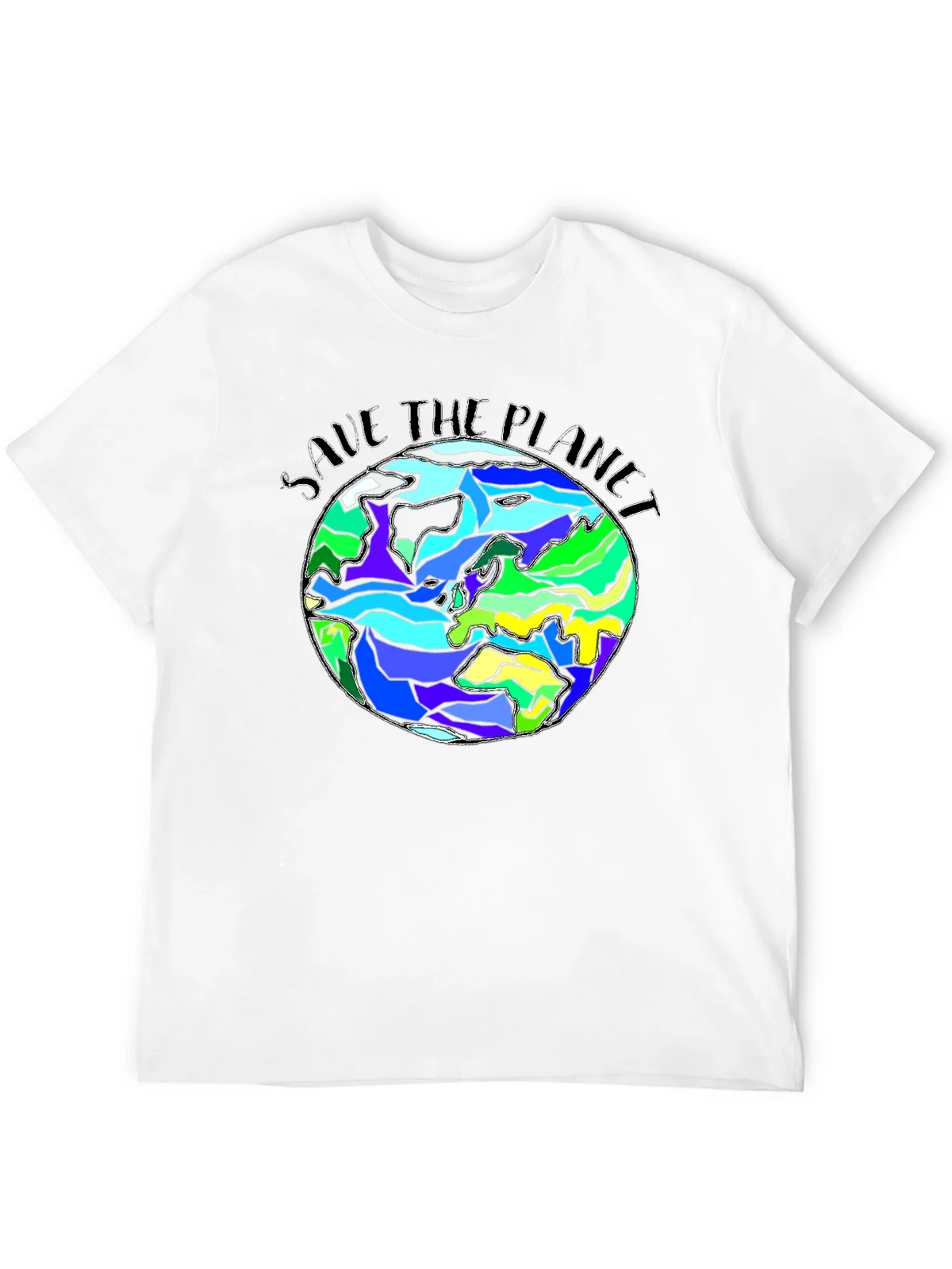 Save The Planet Earth Graphic Black T-Shirt product image 3
