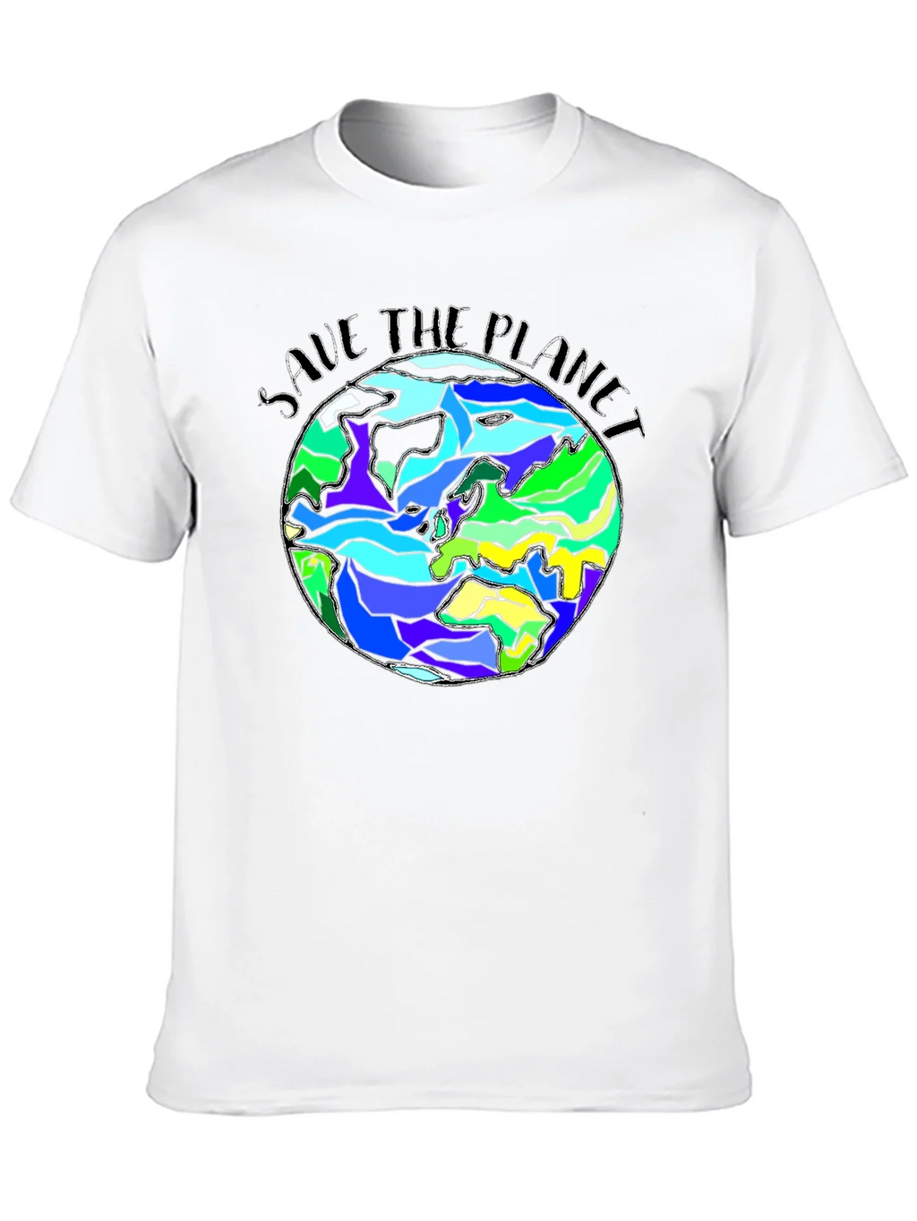 Save The Planet Earth Graphic Black T-Shirt product image 12