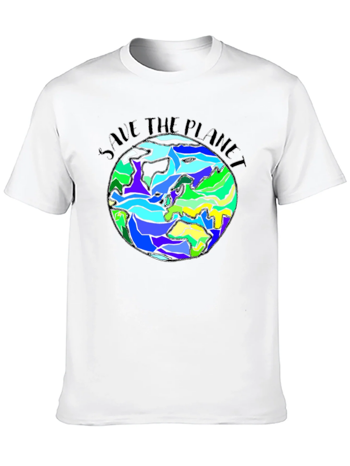 Save The Planet Earth Graphic Black T-Shirt product image 12