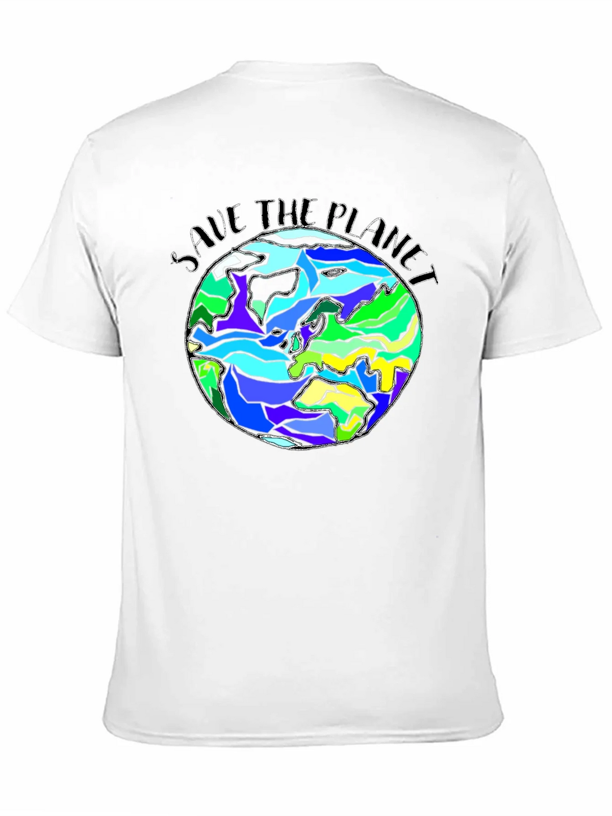 Save The Planet Earth Graphic Black T-Shirt product image 2