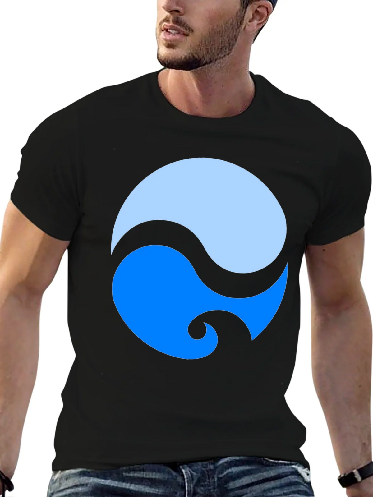 Yin Yang Style Graphic Tee - Modern Design product image 9