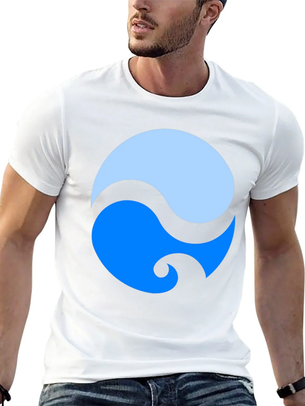 Yin Yang Style Graphic Tee - Modern Design product image 4