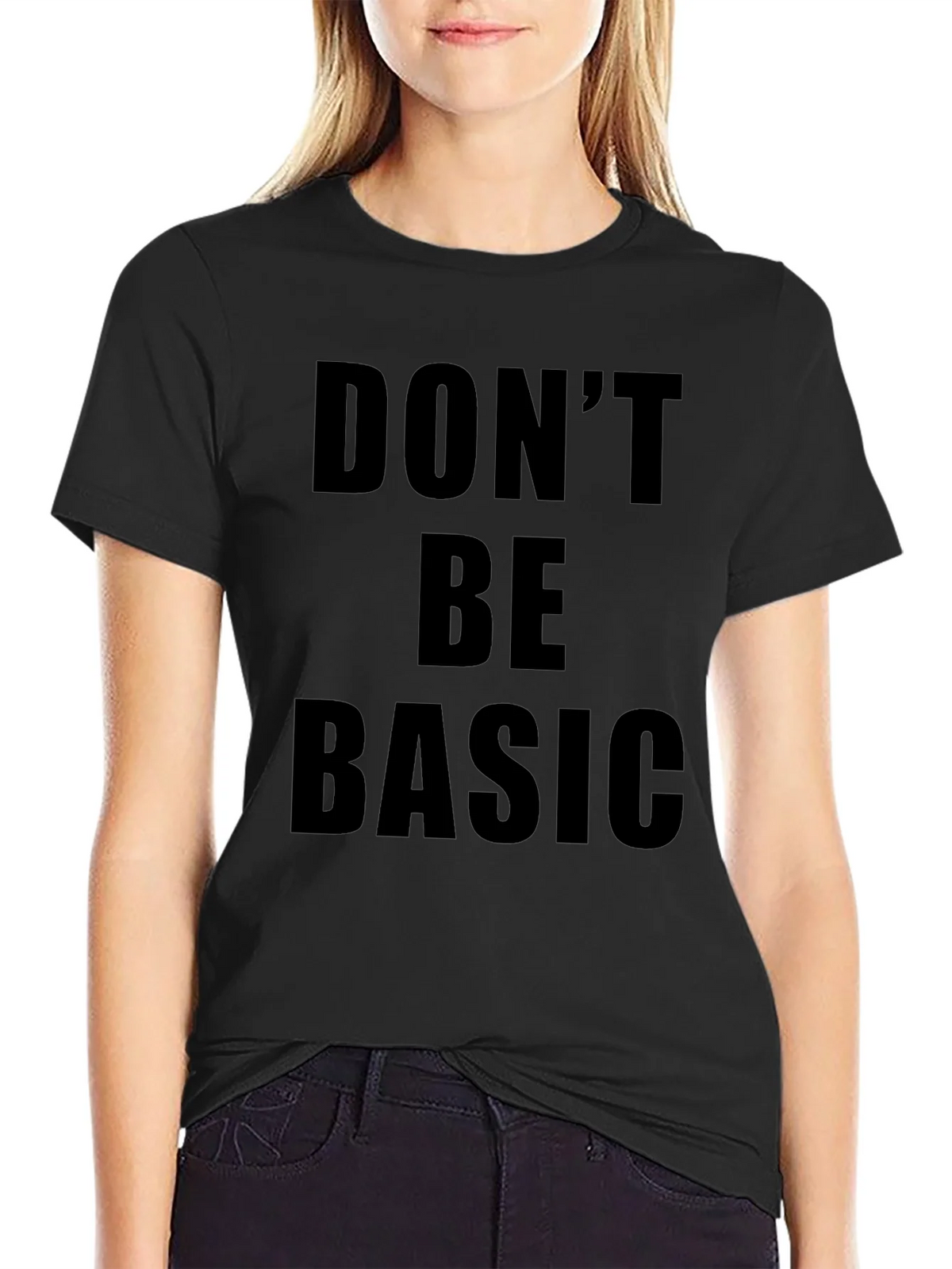 Dont Be Basic Graphic Tee - Black product image 2