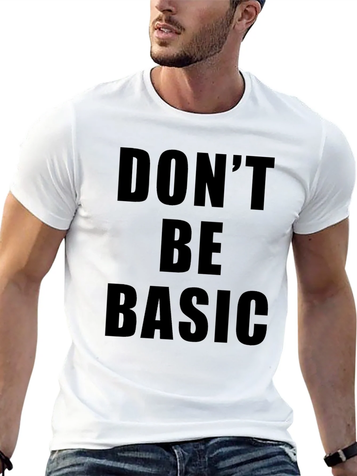 Dont Be Basic Graphic Tee - Black product image 12