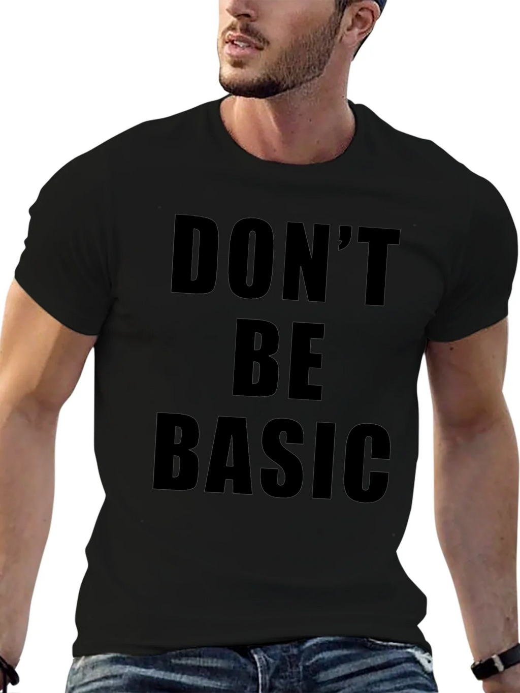 Dont Be Basic Graphic Tee - Black product image 6