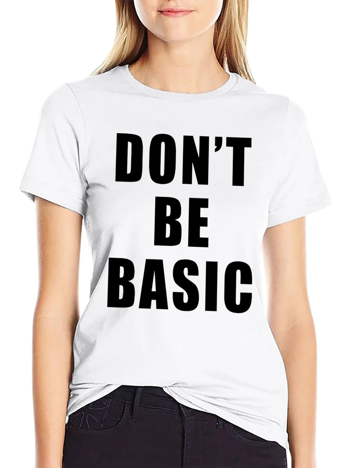 Dont Be Basic Graphic Tee - Black product image 8