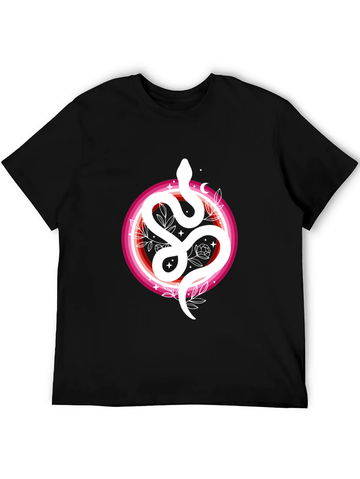 Lesbian Pride Snake Tee - Floral Serpent Shirt product image 1