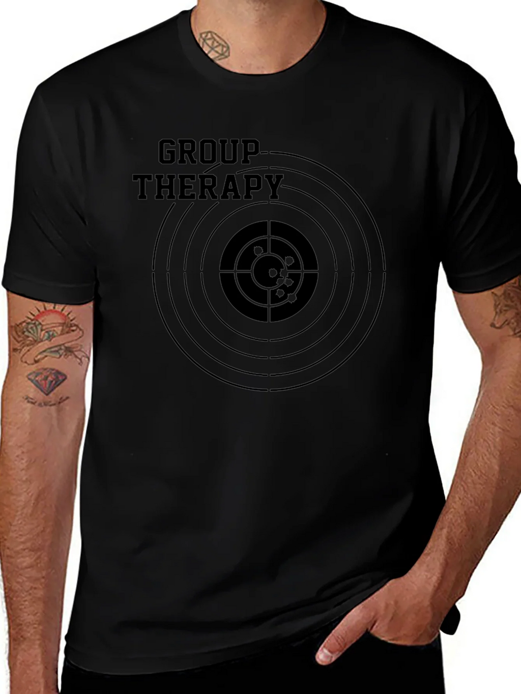 Group Therapy Target T-Shirt - Funny Graphic Tee product image 1