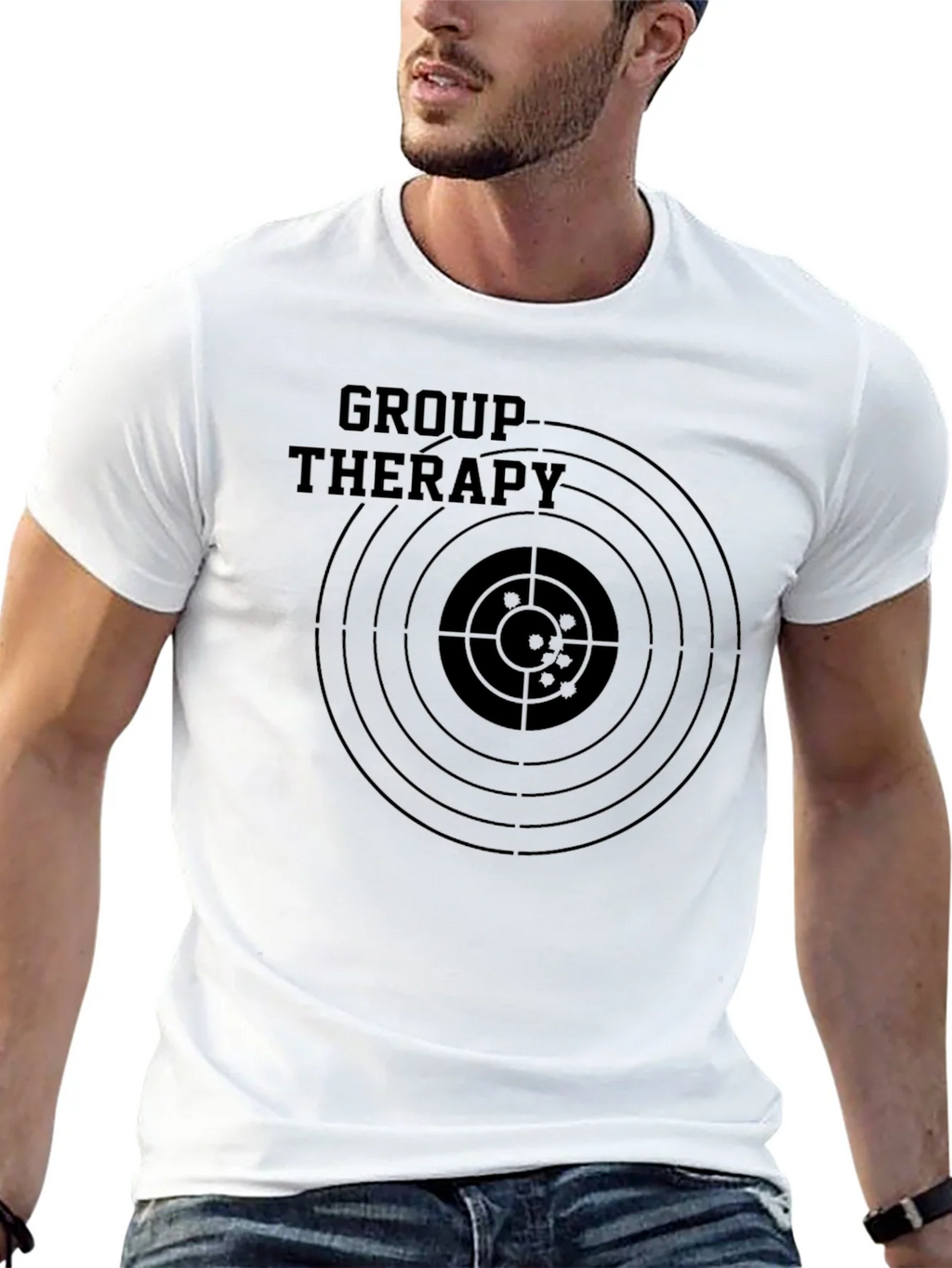 Group Therapy Target T-Shirt - Funny Graphic Tee product image 4