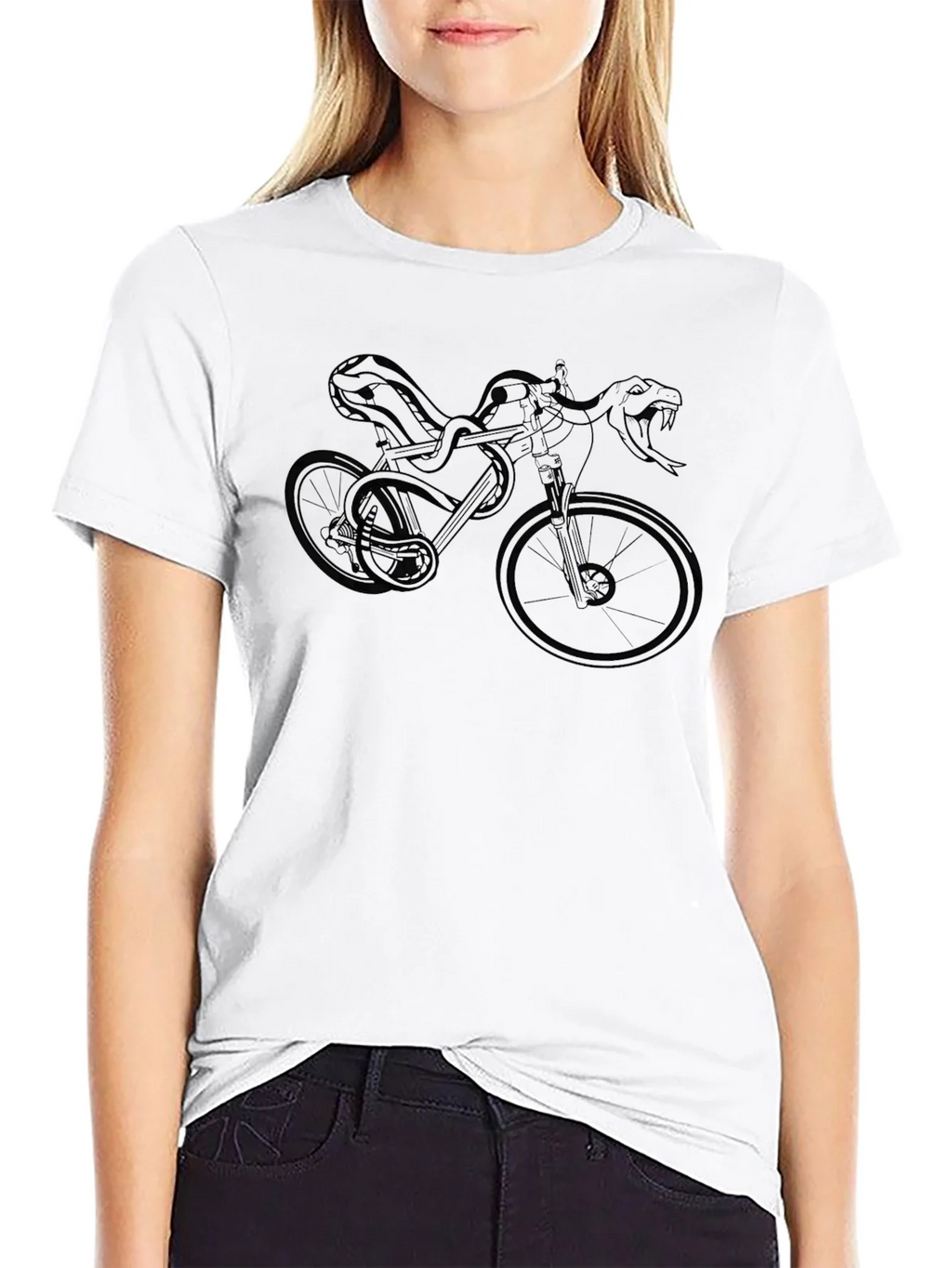 Snake Bike Graphic Tee - Edgy Style product image 7