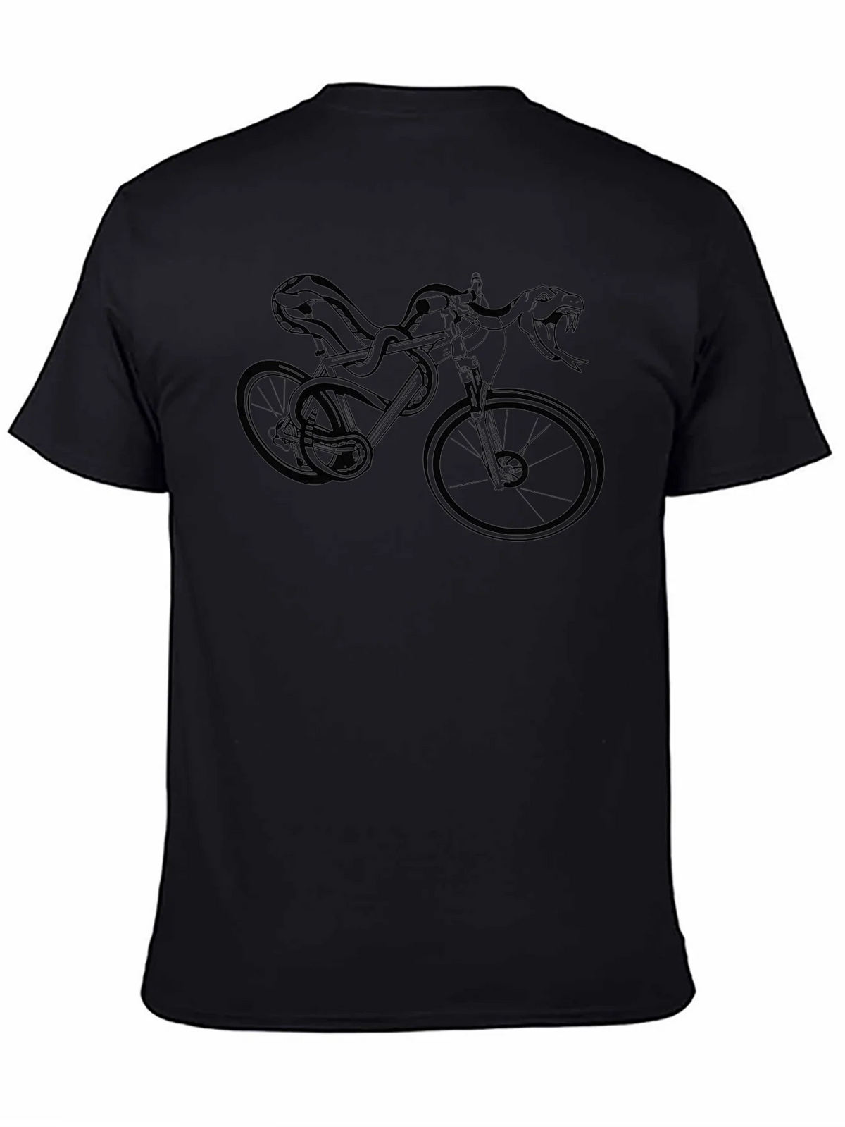 Snake Bike Graphic Tee - Edgy Style product image 4