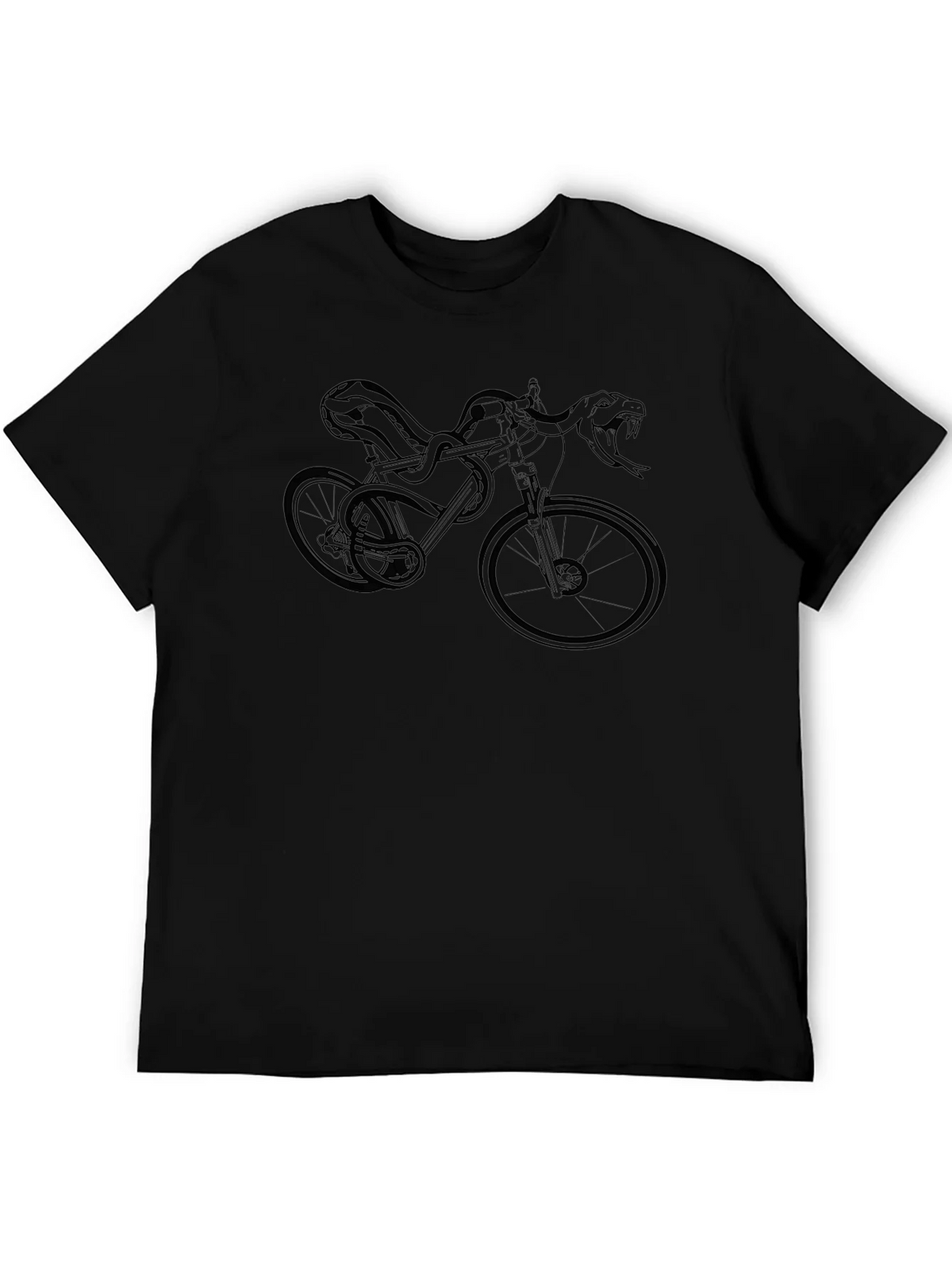 Snake Bike Graphic Tee - Edgy Style product image 5