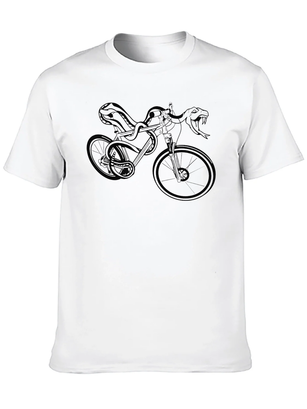 Snake Bike Graphic Tee - Edgy Style product image 8