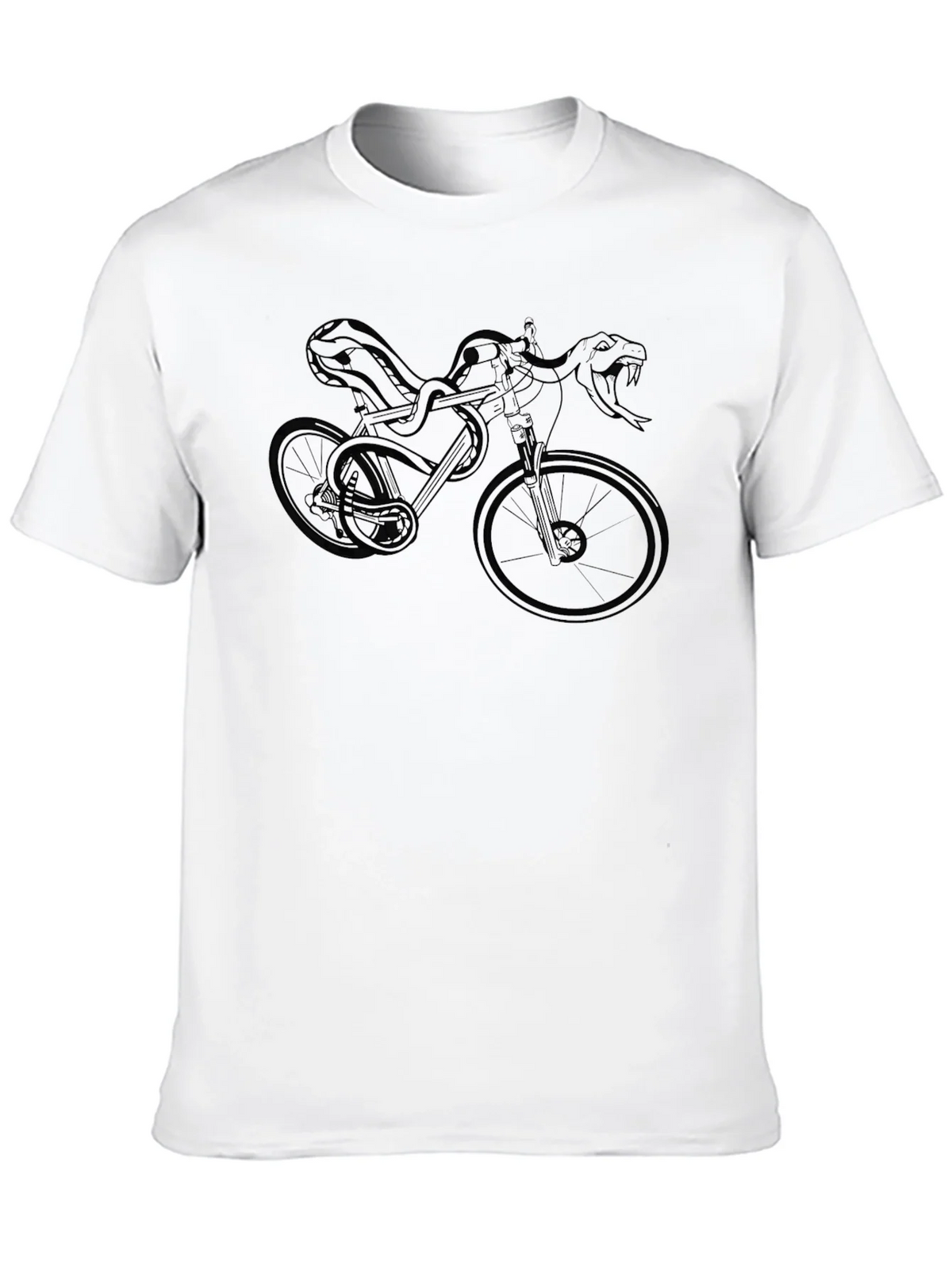 Snake Bike Graphic Tee - Edgy Style product image 8