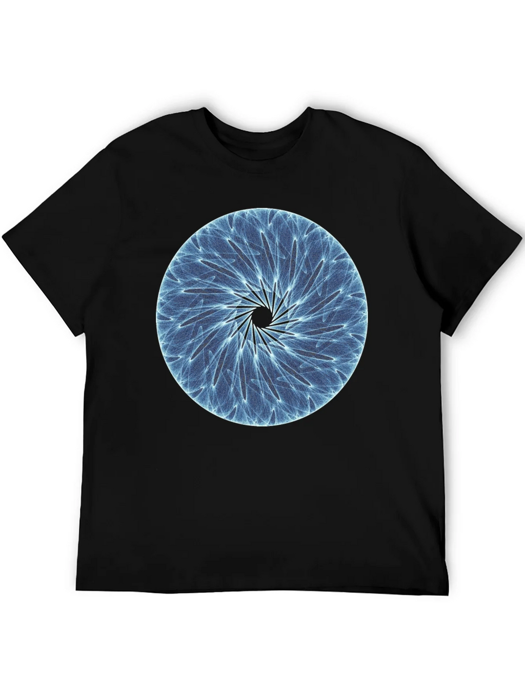 Abstract Circle Graphic Black T-Shirt product image 2