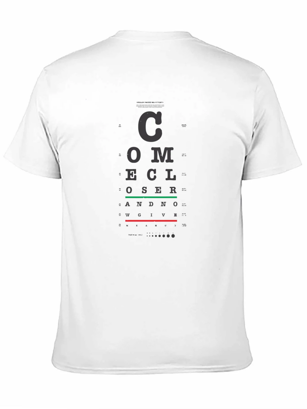 Eye Chart T-Shirt - Vision Test Novelty Tee product image 2