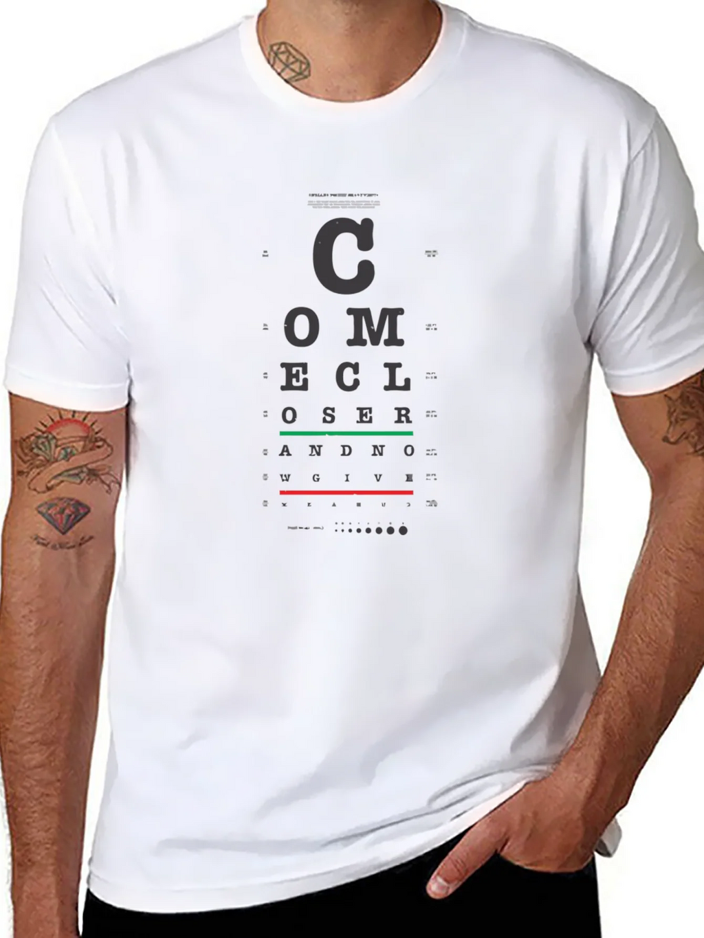 Eye Chart T-Shirt - Vision Test Novelty Tee product image 10