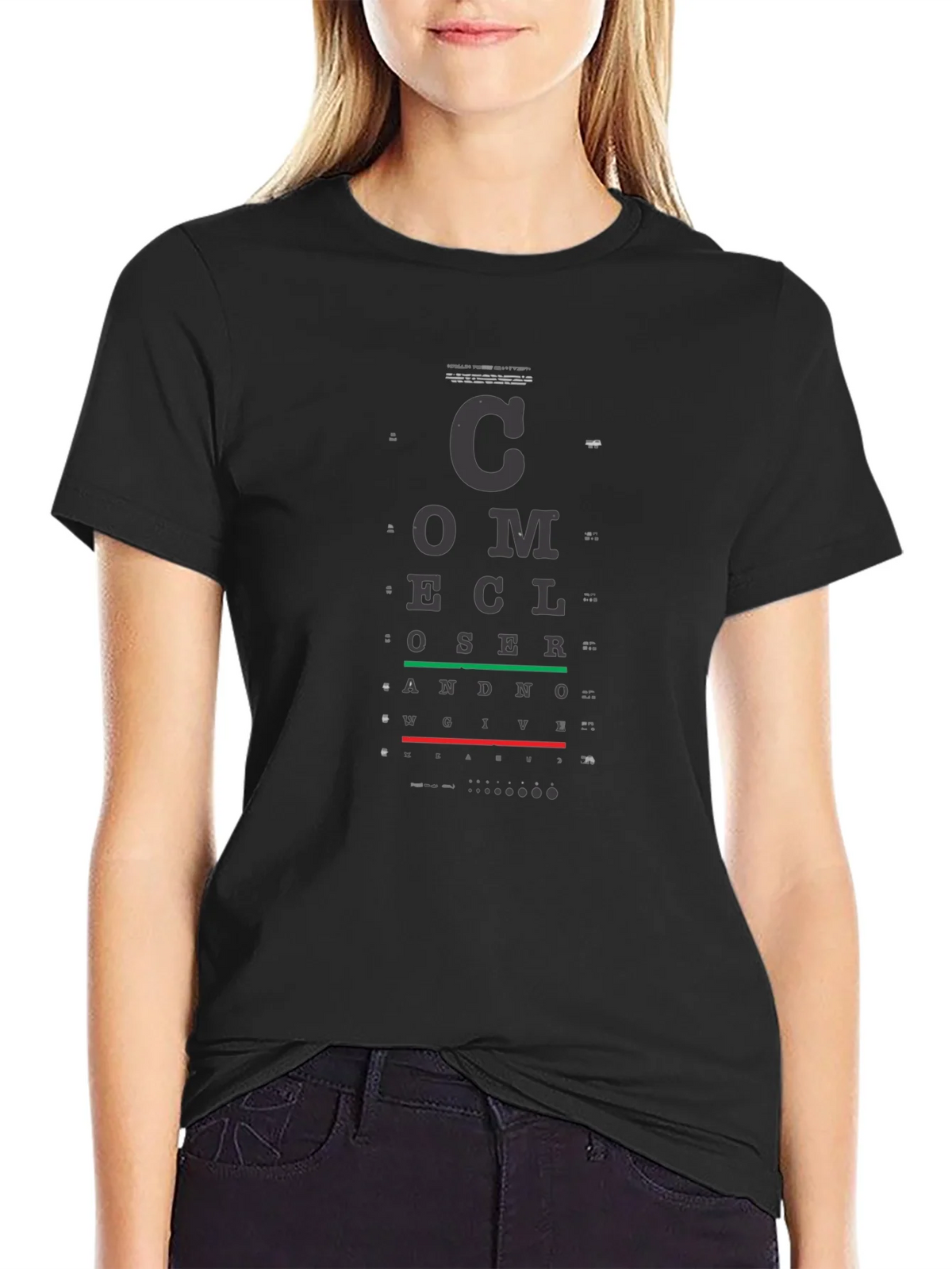Eye Chart T-Shirt - Vision Test Novelty Tee product image 5
