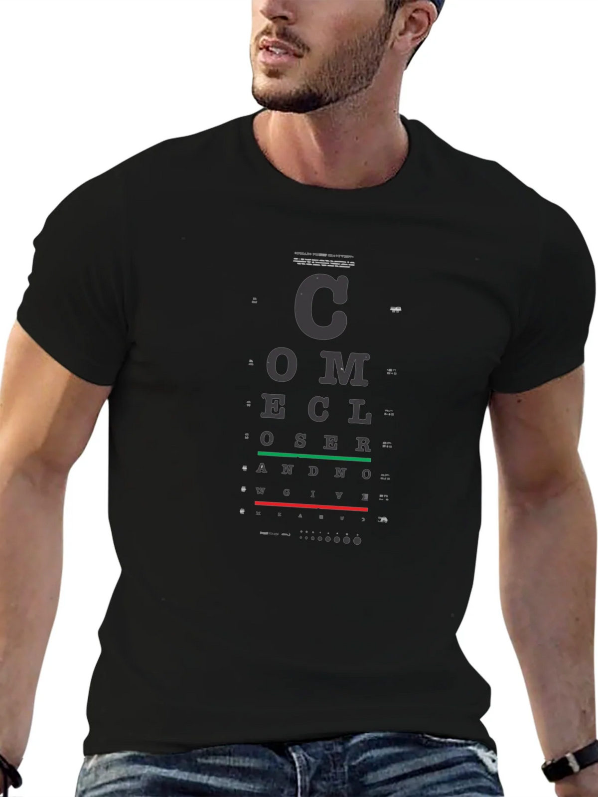Eye Chart T-Shirt - Vision Test Novelty Tee product image 9