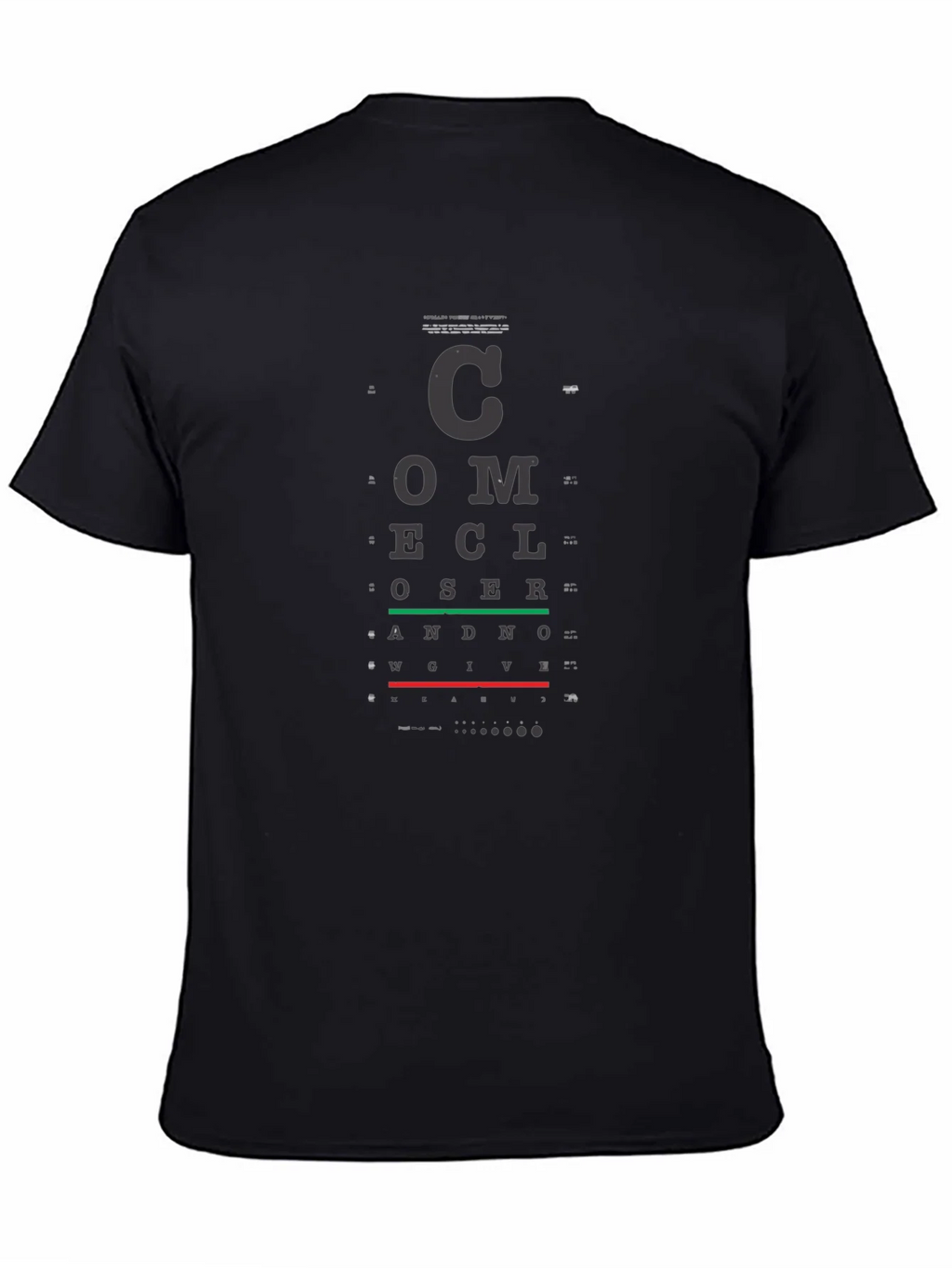 Eye Chart T-Shirt - Vision Test Novelty Tee product image 7