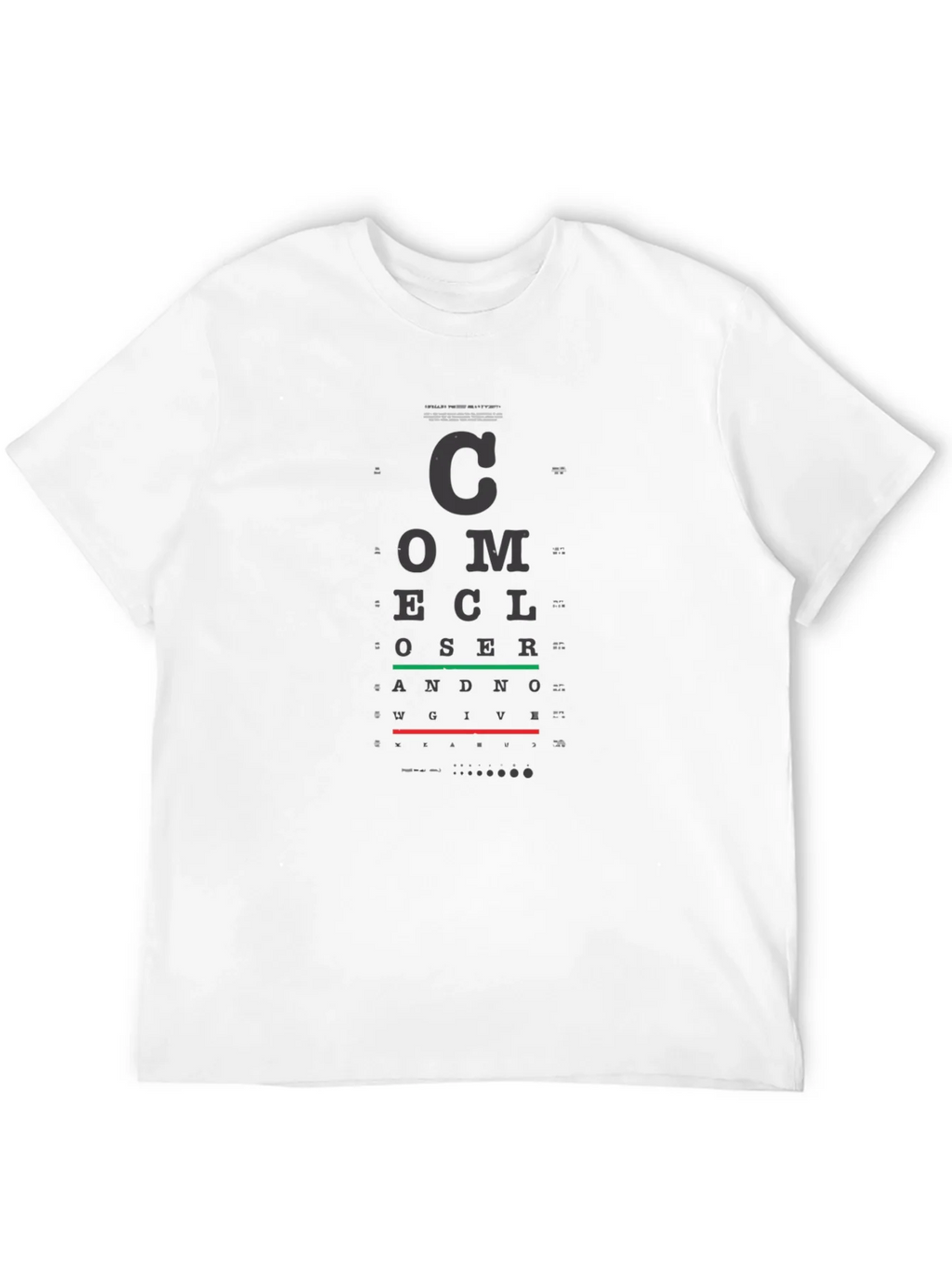 Eye Chart T-Shirt - Vision Test Novelty Tee product image 3