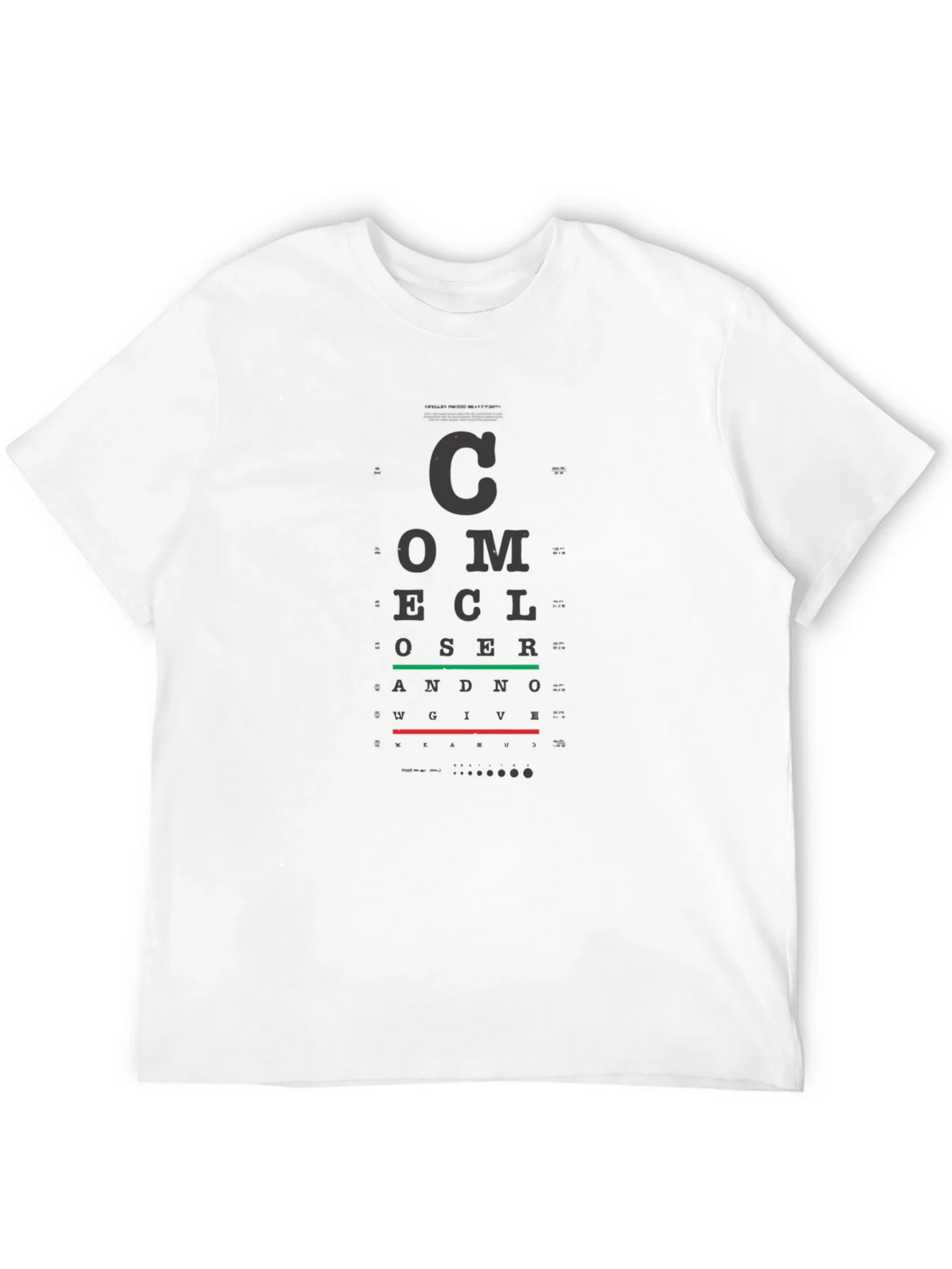 Eye Chart T-Shirt - Vision Test Novelty Tee product image 3
