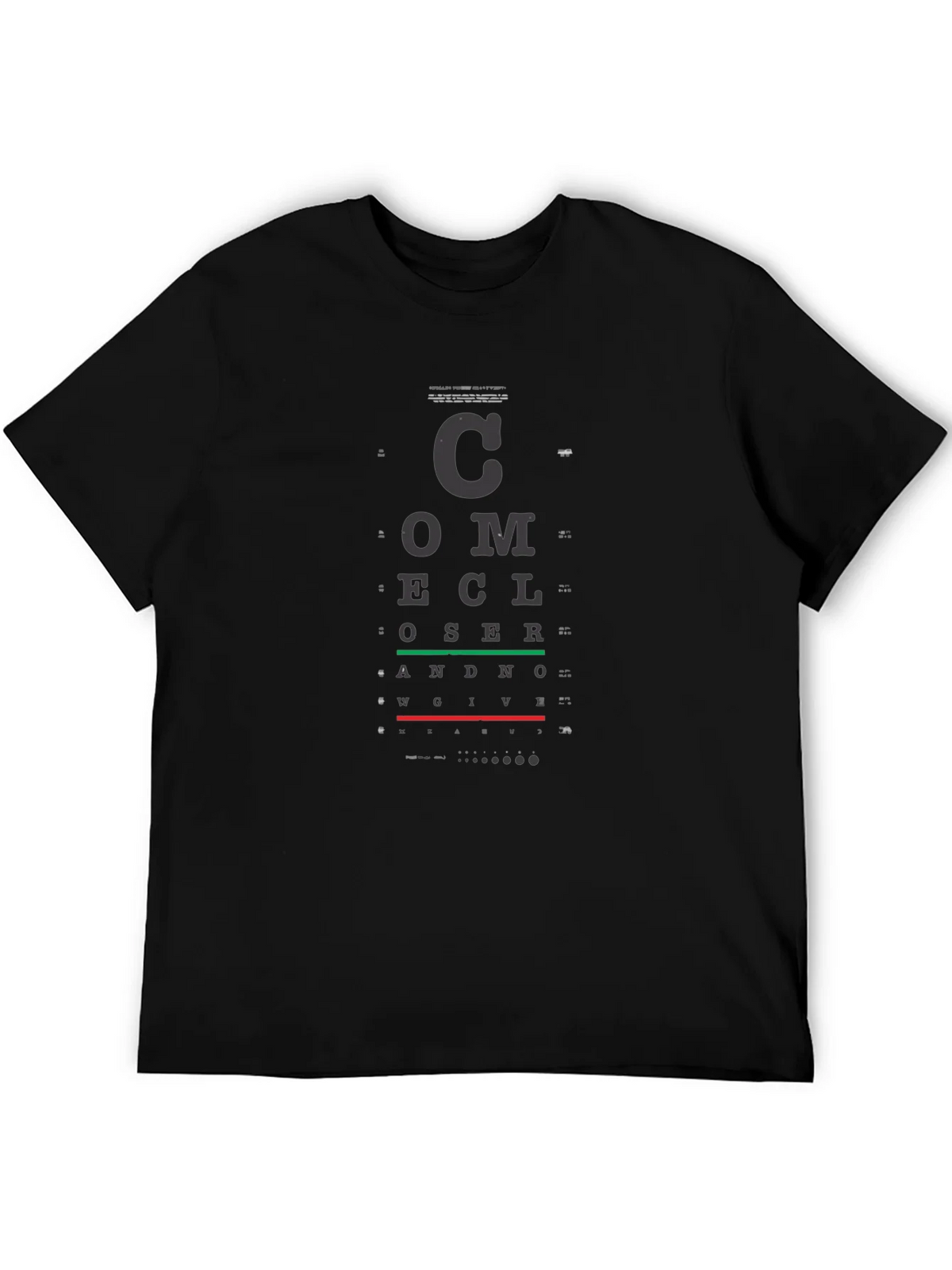 Eye Chart T-Shirt - Vision Test Novelty Tee product image 8