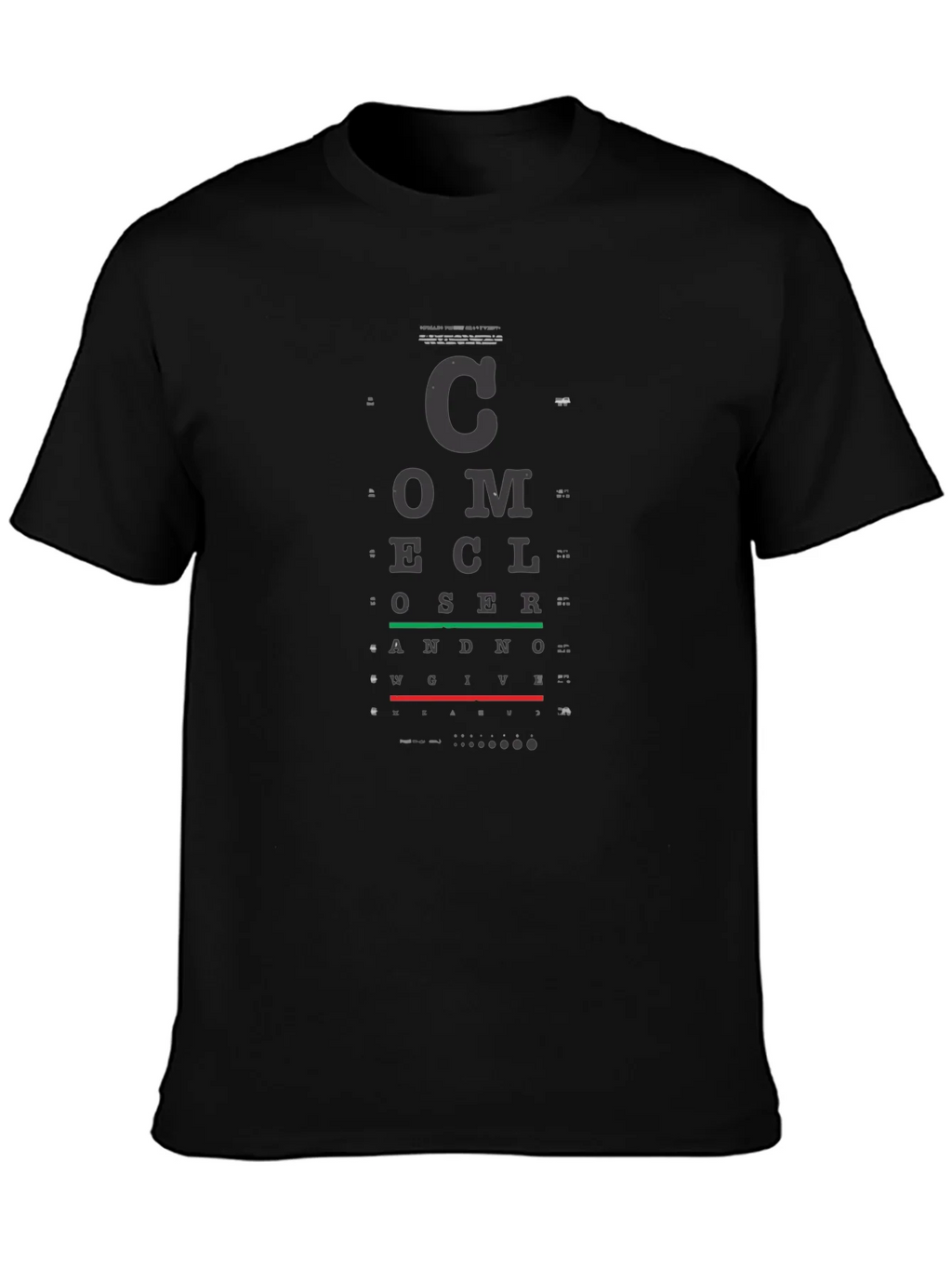 Eye Chart T-Shirt - Vision Test Novelty Tee product image 6