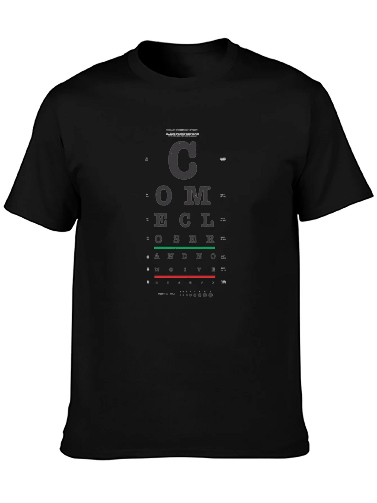 Eye Chart T-Shirt - Vision Test Novelty Tee product image 6