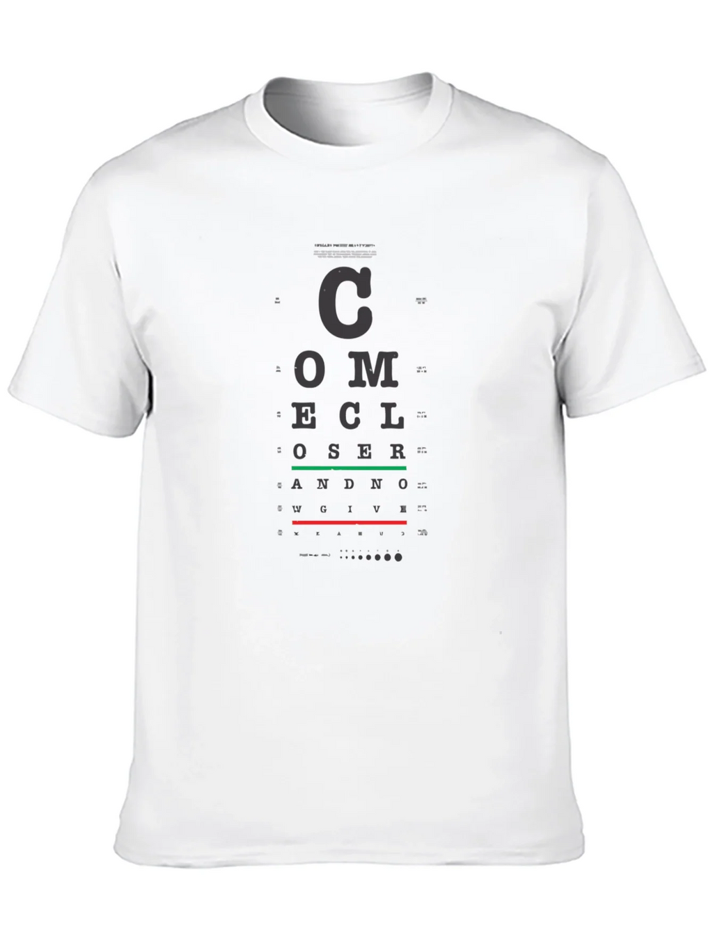 Eye Chart T-Shirt - Vision Test Novelty Tee product image 12