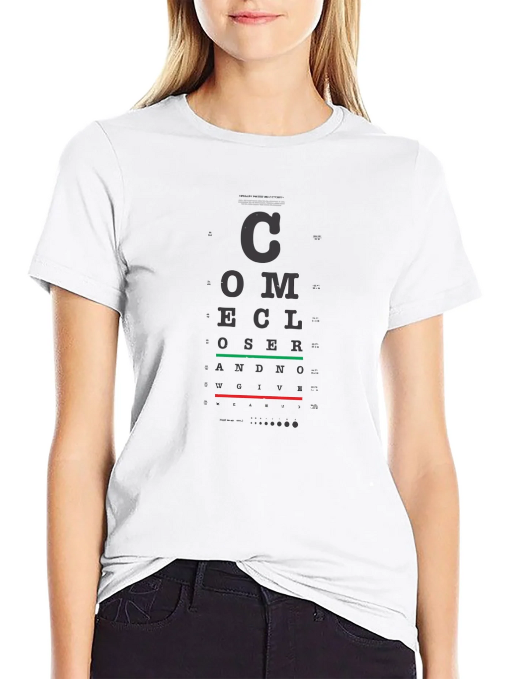 Eye Chart T-Shirt - Vision Test Novelty Tee product image 11