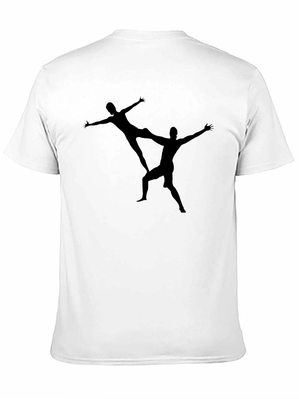 Acrobatic Duo Graphic Print Black T-Shirt product image 8