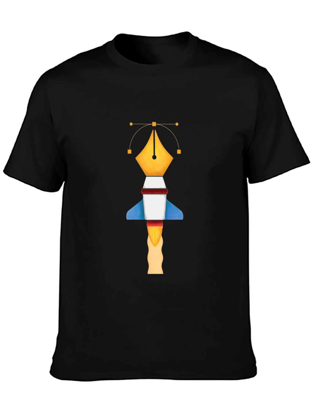 Graphic Designer Pen Rocket T-Shirt product image 5