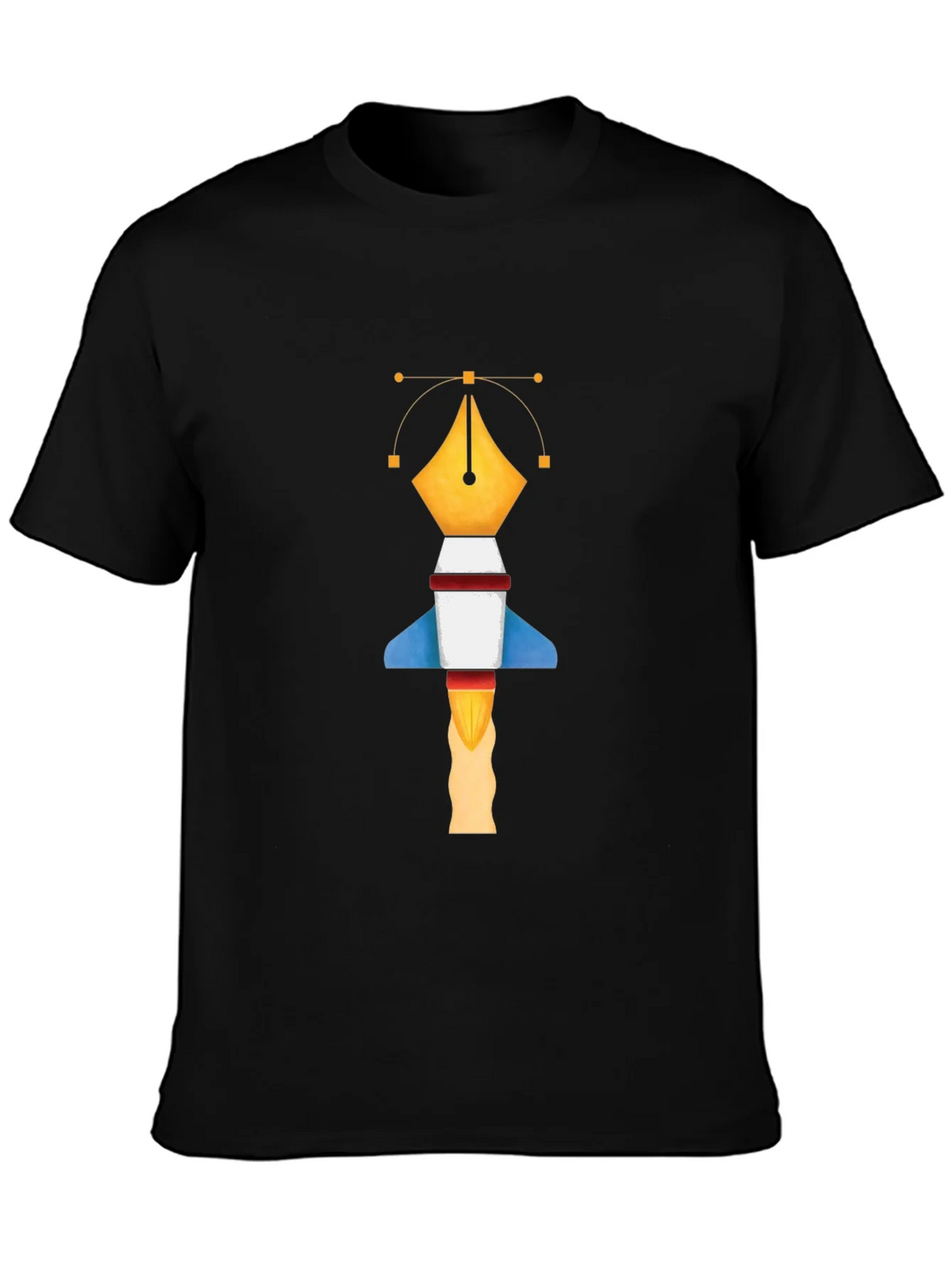 Graphic Designer Pen Rocket T-Shirt product image 5