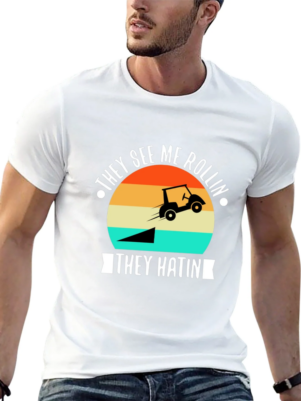 They See Me Rollin Golf T-Shirt product image 4