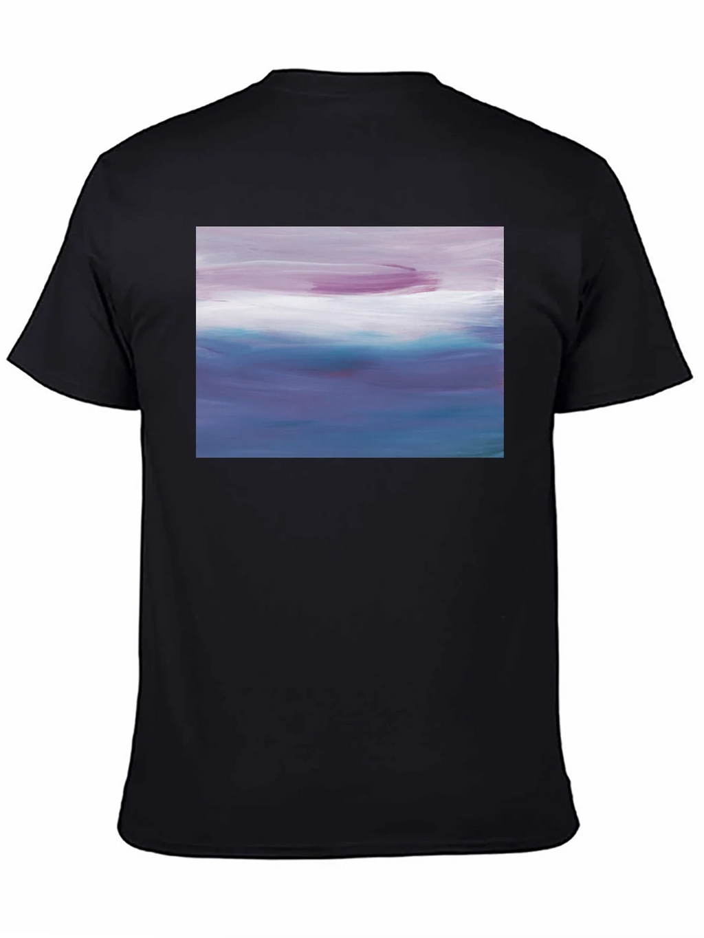 Abstract Seascape Graphic Black T-Shirt product image 4