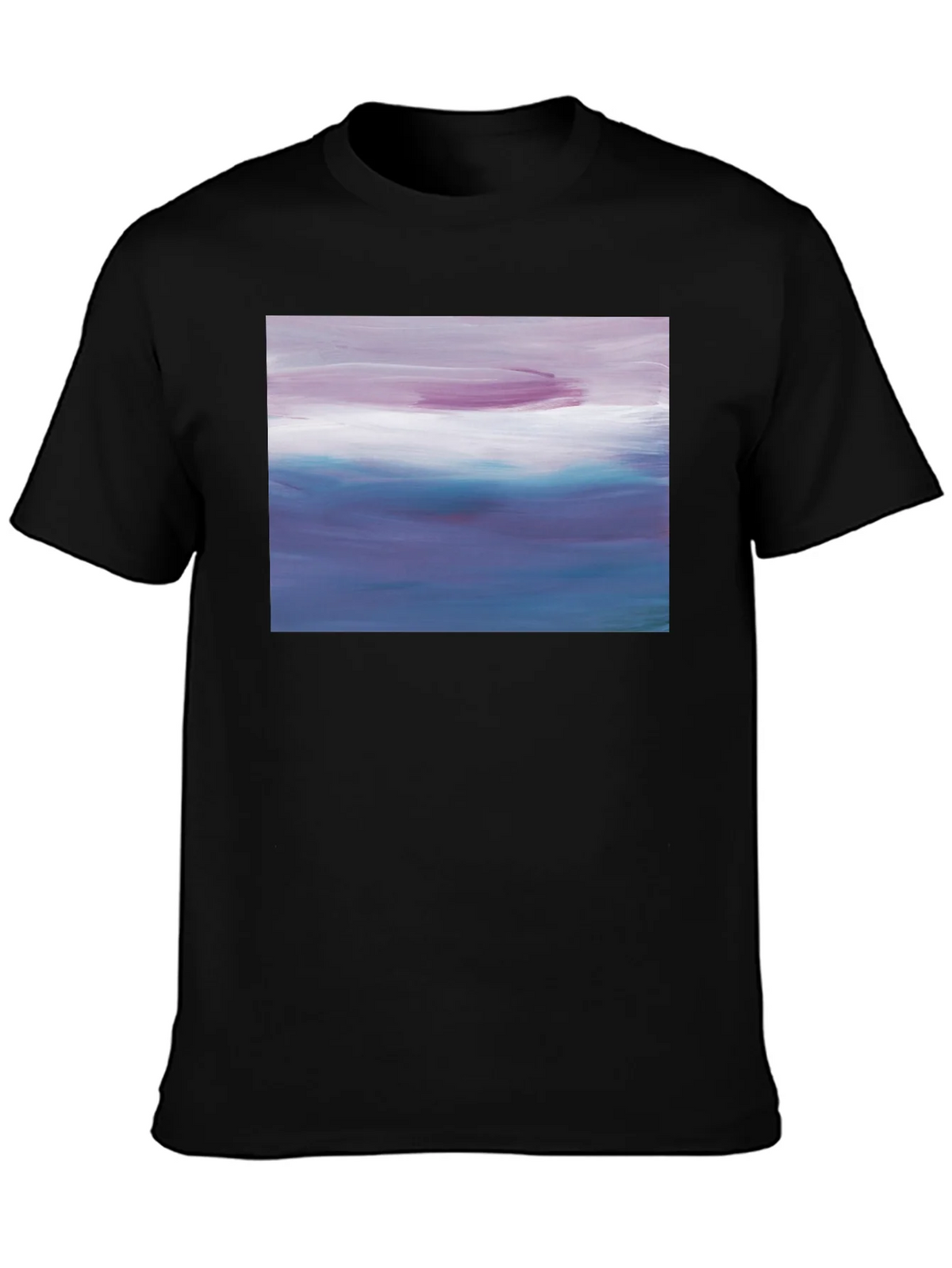 Abstract Seascape Graphic Black T-Shirt product image 3