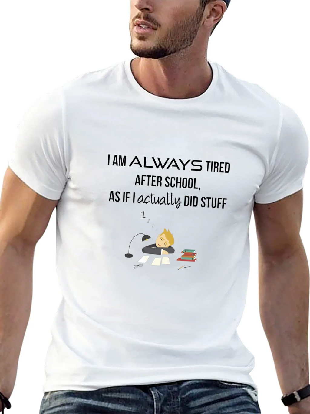 I Am Always Tired T-Shirt - Soft Cotton Blend product image 4