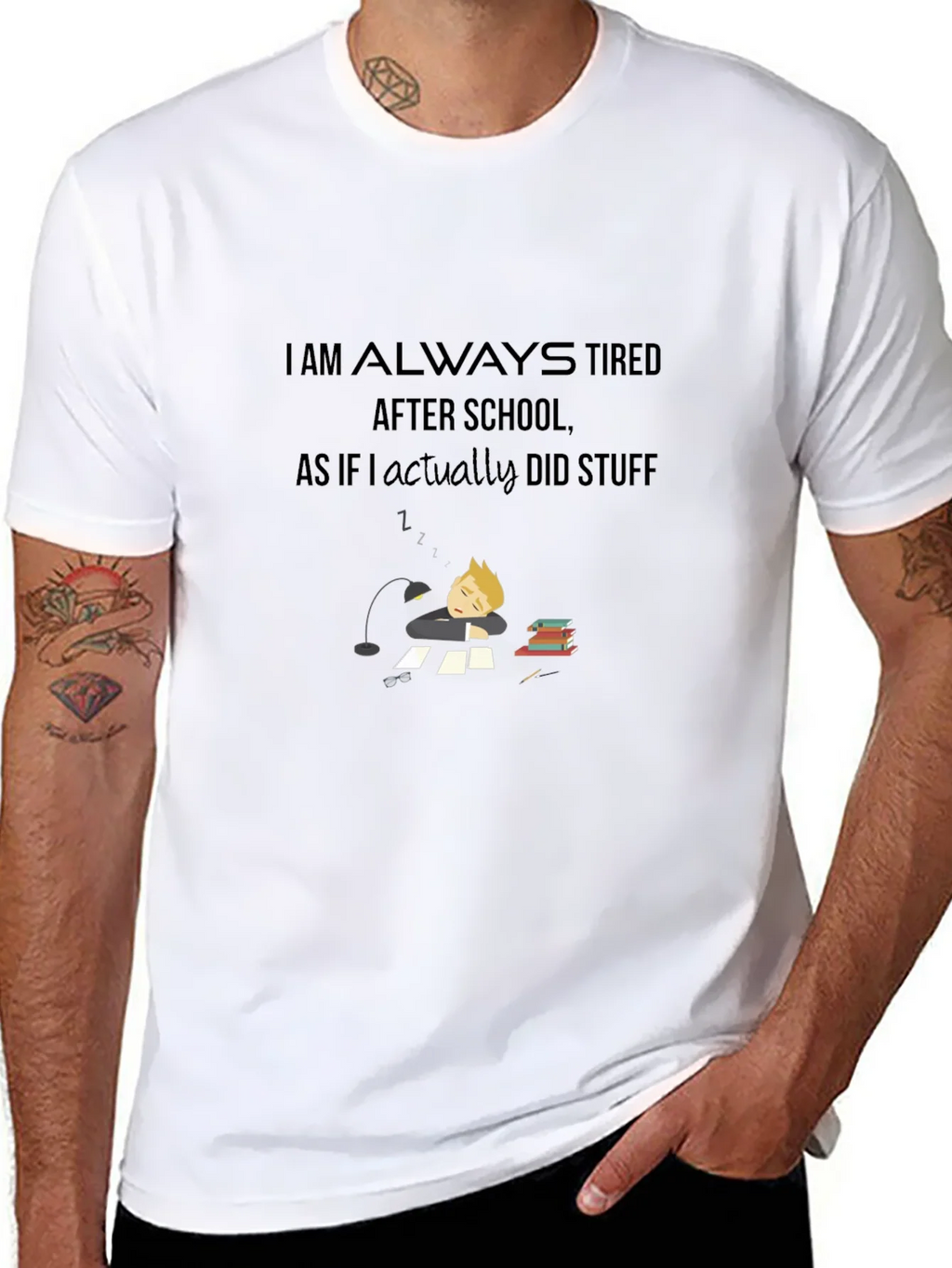 I Am Always Tired T-Shirt - Soft Cotton Blend product image 10