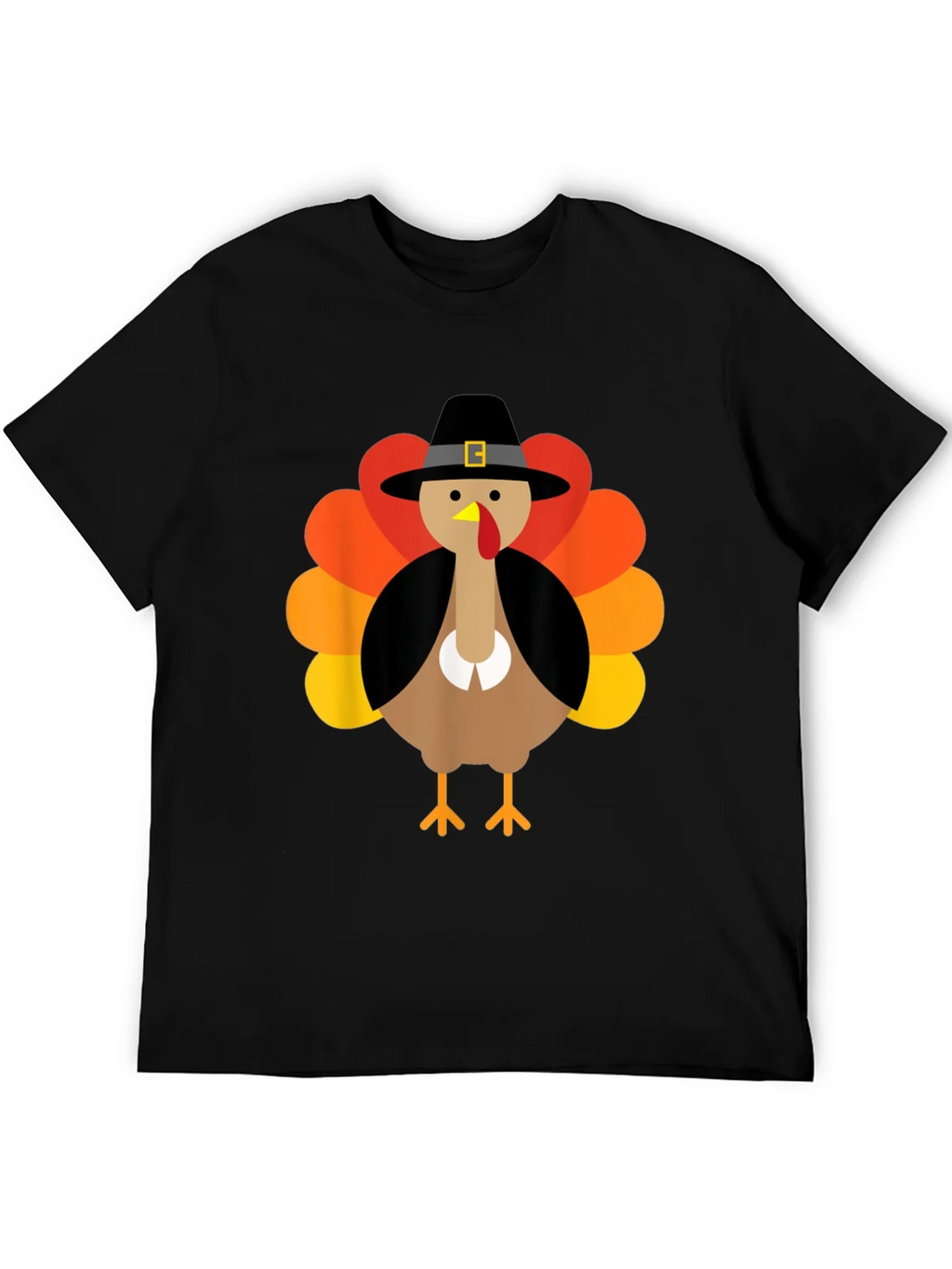 Thanksgiving Turkey Pilgrim Hat Graphic Tee