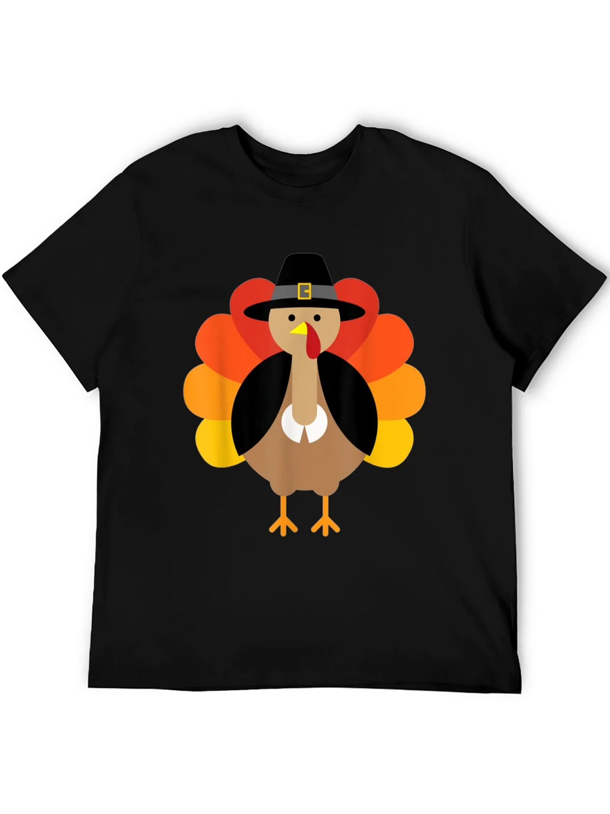 Thanksgiving Turkey Pilgrim Hat Graphic Tee